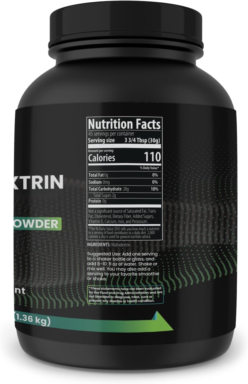 Unflavored Maltodextrin Powder - 3 lb, Pure Ingredients, No Magnesium or Rice Fillers