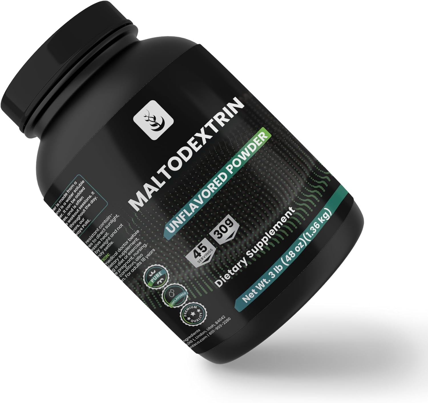 Unflavored Maltodextrin Powder - 3 lb, Pure Ingredients, No Magnesium or Rice Fillers