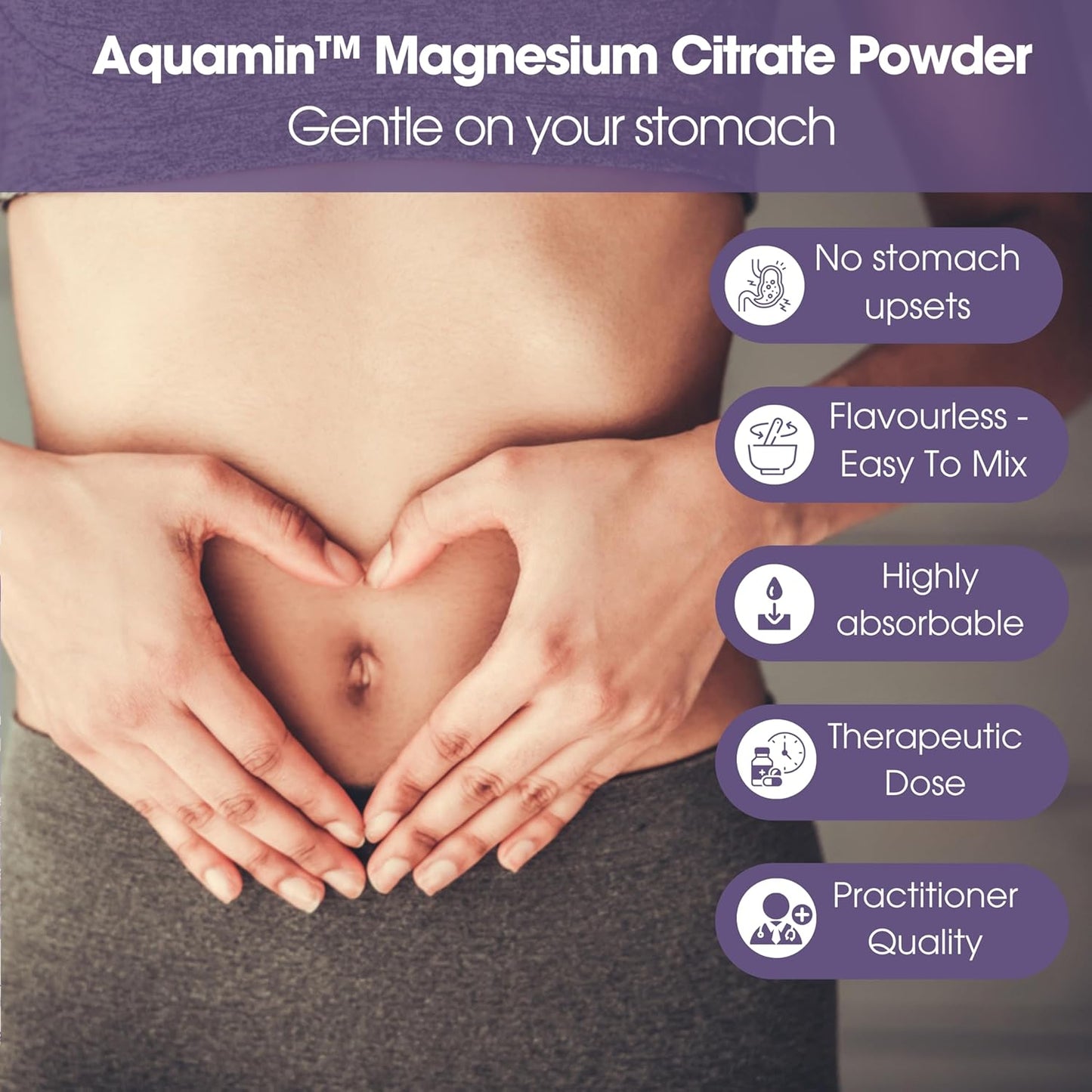 Unflavored Vegan Magnesium Citrate Powder for Sleep, Muscle, Bone Health & Energy - 60 Servings