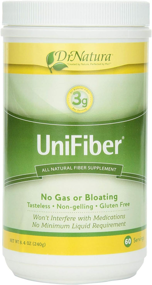 UniFiber All Natural Fiber Supplement - 60 Servings, 8.4 oz Bottle