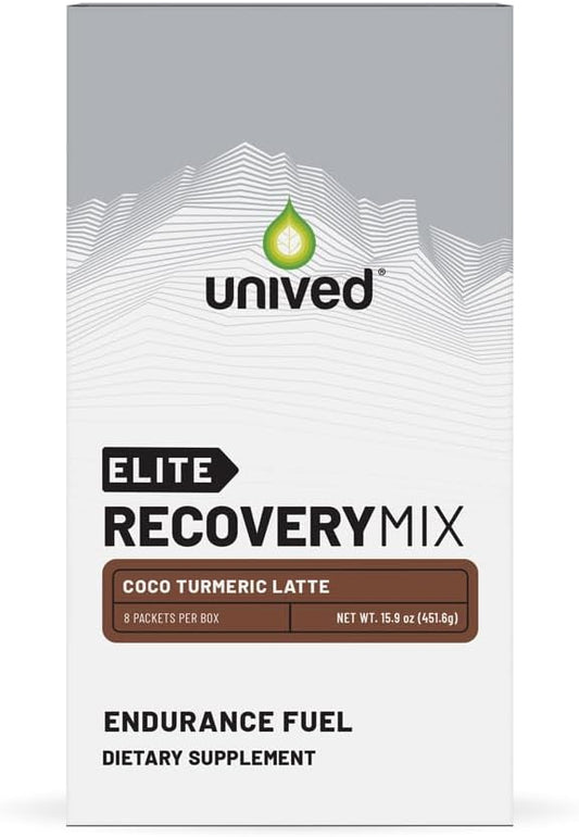 Unived Elite Recovery Mix with Coco Turmeric Latte Flavor - Vegan Post-Workout Drink