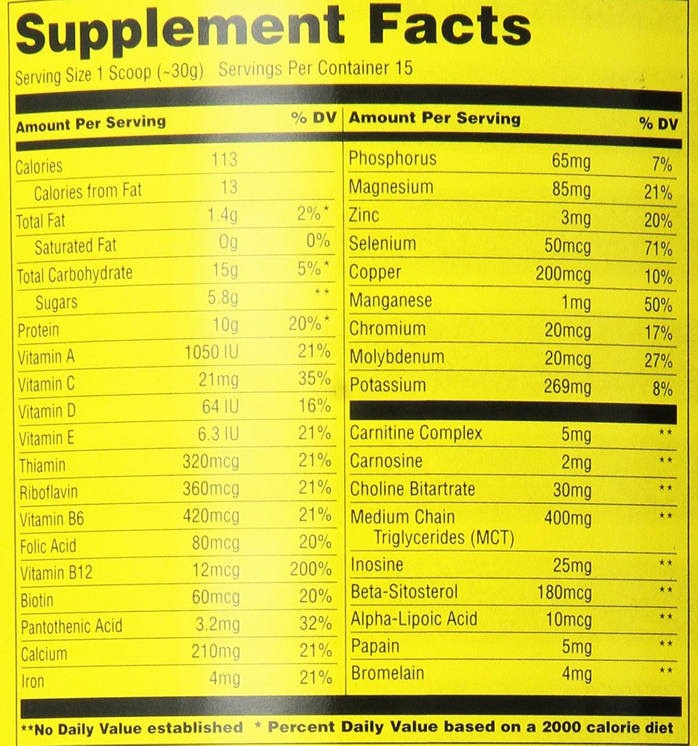 Universal Nutrition Power Protein - Chocolate Flavor - 1 Pound