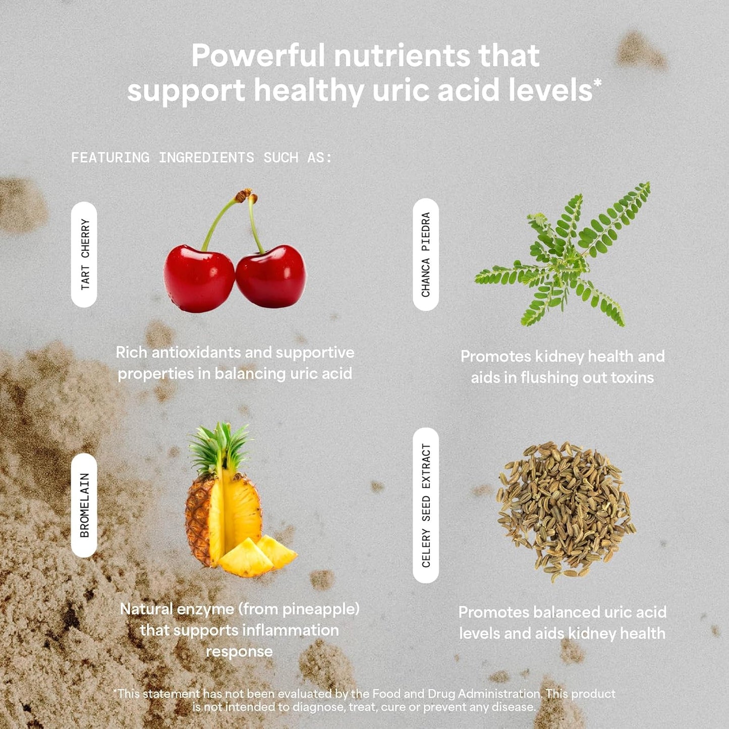Uric Acid Cleanse Supplement with Celery Seed Extract, Chanca Piedra, and Tart Cherry - Kidney Detox and Uric Acid Flush