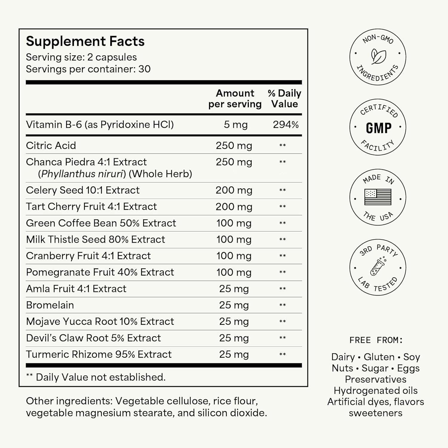 Uric Acid Cleanse Supplement with Celery Seed Extract, Chanca Piedra, and Tart Cherry - Kidney Detox and Uric Acid Flush