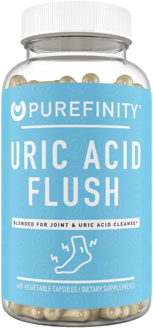 Uric Acid Flush & Cleanse Capsules with Tart Cherry Gummies for Joint Health