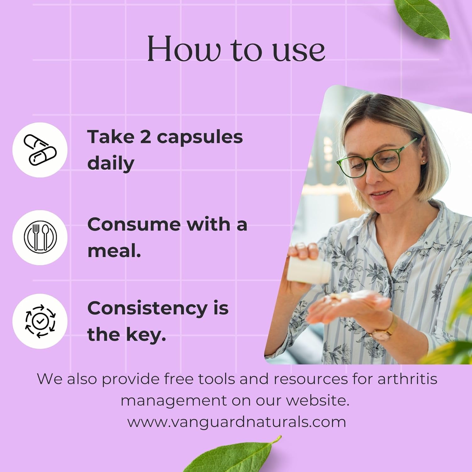 Uric Acid Support Advanced Formula with Tart Cherry, Celery & Turmeric - 60 Veg Caps - Joint Health Support & Detox - Non GMO