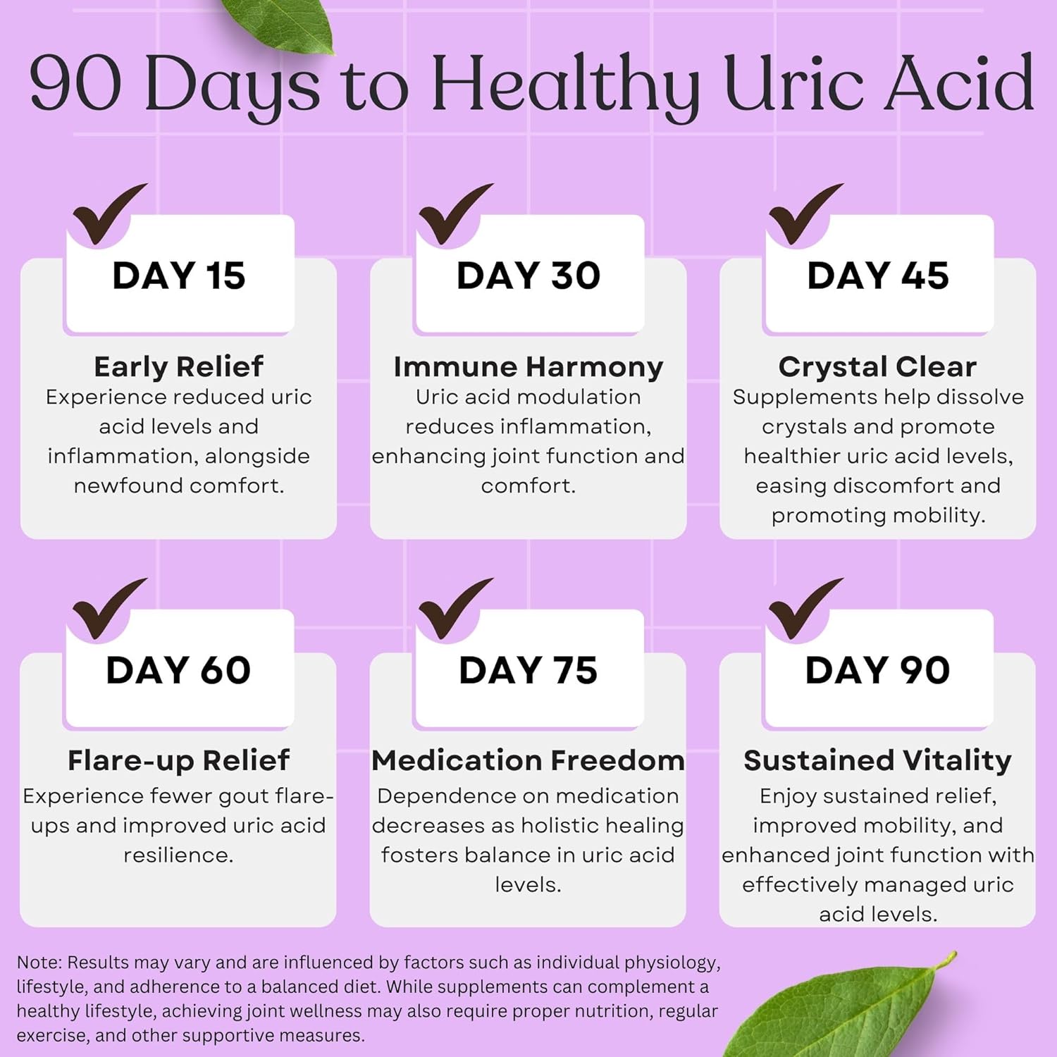 Uric Acid Support Advanced Formula with Tart Cherry, Celery & Turmeric - 60 Veg Caps - Joint Health Support & Detox - Non GMO