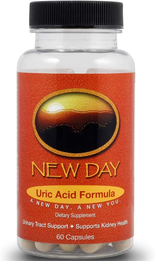 Uric Acid Support Capsules for Gout Relief & Kidney Health - 60 Count - Made in USA