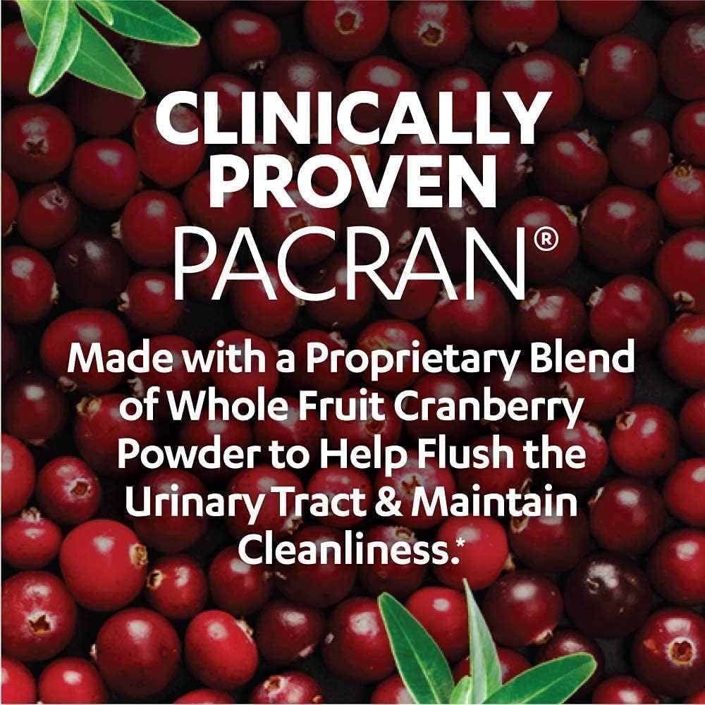 Urinary Tract Health Supplement with Cranberry PACRAN, 100 CT + Feminine Balance Probiotics, 30 Count