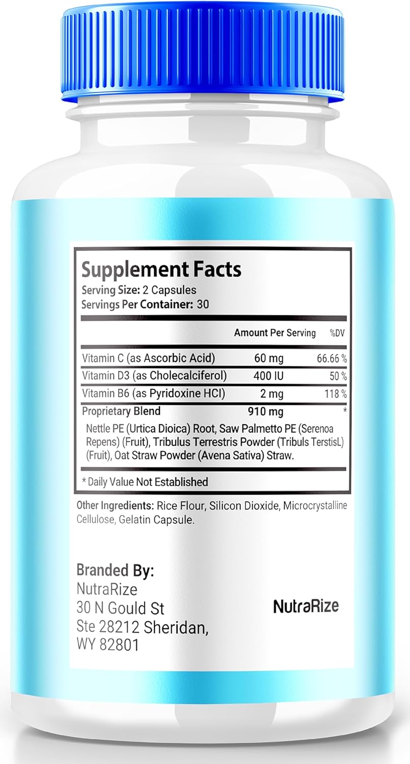 Uromexil Forte Capsules - Premium All-Natural Prostate Health Support Supplement with NutraRize Formula (60 Capsules)