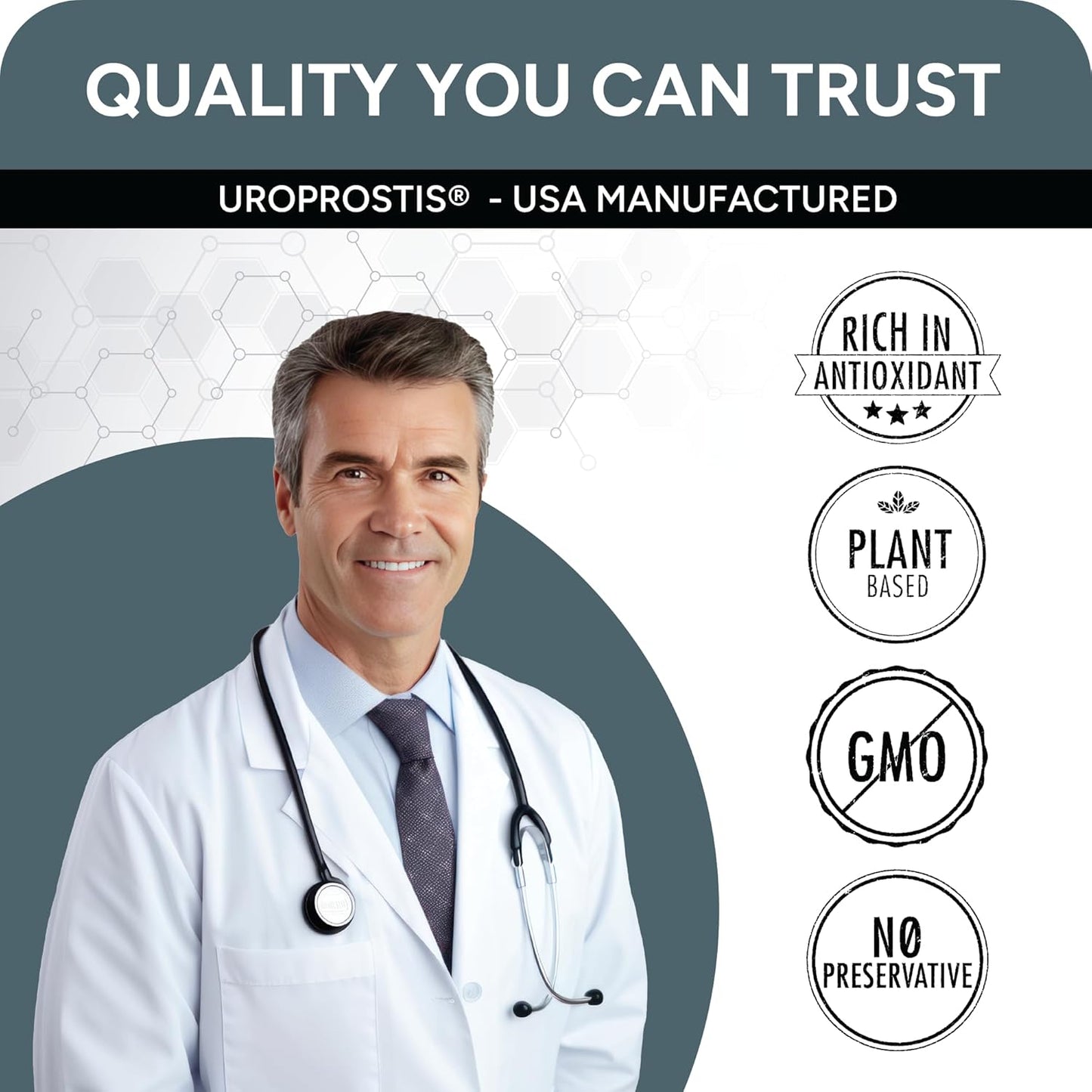 UROPROSTIS Prostate Support Complex - High Potency Men's Health Formula - Saw Palmetto & 13 Ingredient Blend - Vegan & Gluten-Free - 120 Capsules