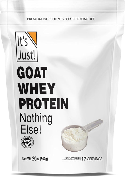 USA-Made Goat Whey Protein Concentrate - From Pasture Raised Goat Milk, Single Ingredient Formula