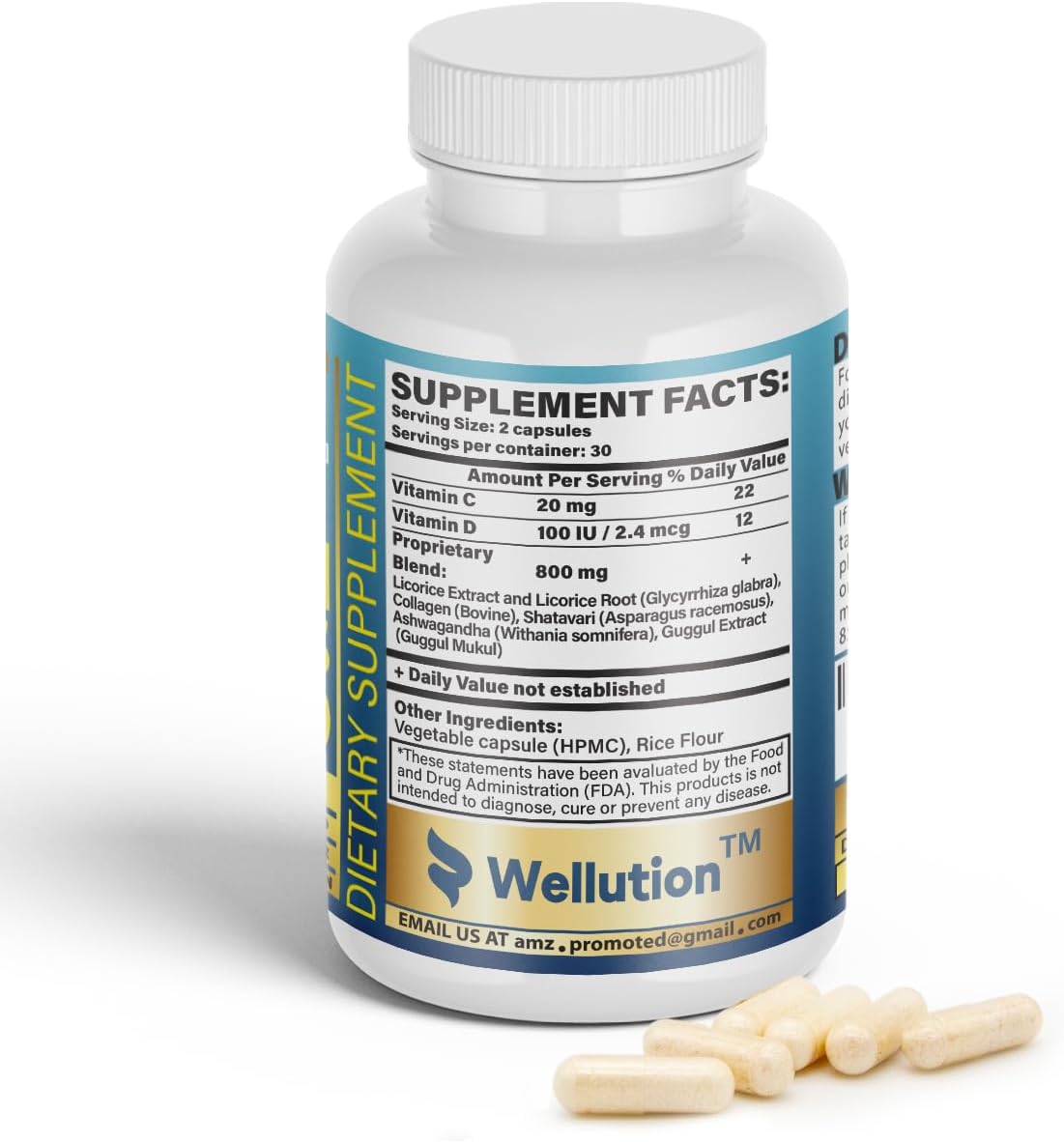 USA-Made Height Growth Maximizer Supplement with Calcium for Bone Strength and Support by WELLUTION