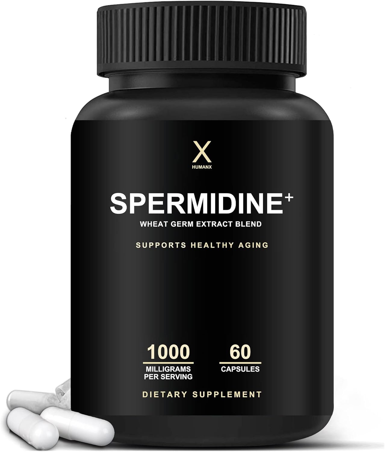 USA Third Party Tested Spermidine+ Capsules with Zinc & Wheat Germ Extract - Non-GMO Supplement for Cellular Renewal and Healthy Aging