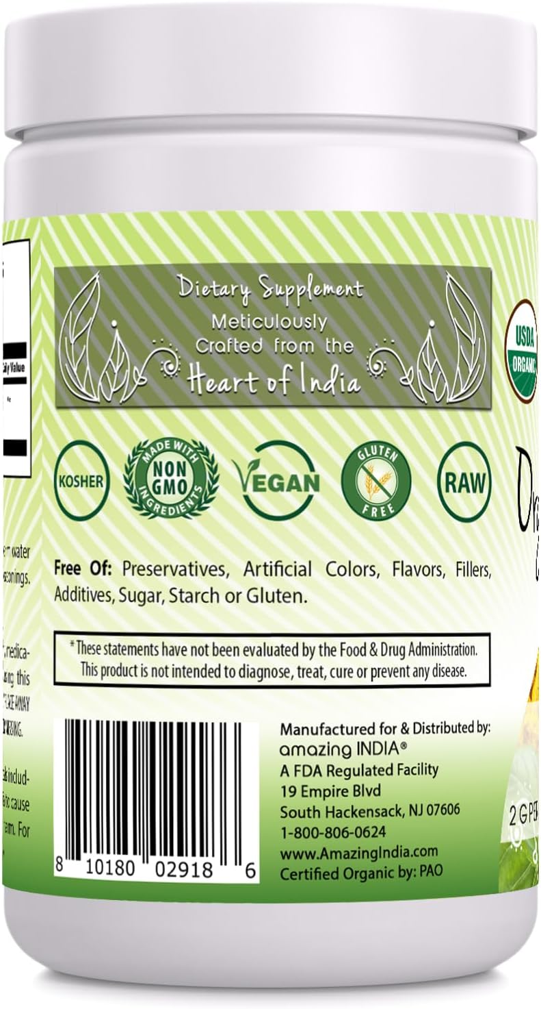 USDA Certified Organic Turmeric Powder 16 Oz (1 Lb) | Non-GMO | Gluten Free | Made in USA | Pure Indian Turmeric Supplement