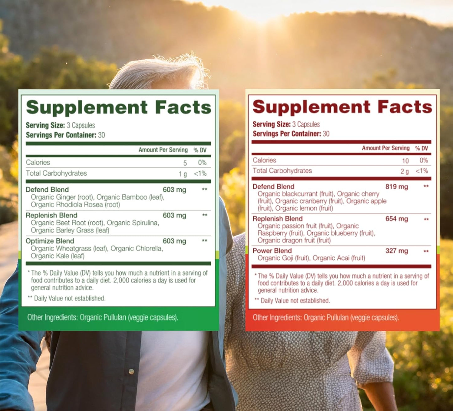 USDA Organic Fruits and Veggies Supplement - 180 Capsules for Energy Boost - Vegan, Non-GMO, Gluten-Free - Made in USA