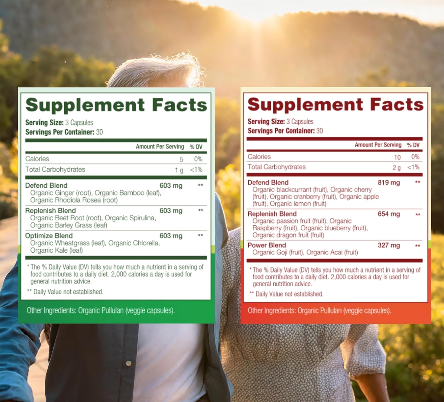 USDA Organic Fruits and Veggies Supplement - 180 Capsules for Energy Boost - Vegan, Non-GMO, Gluten-Free - Made in USA