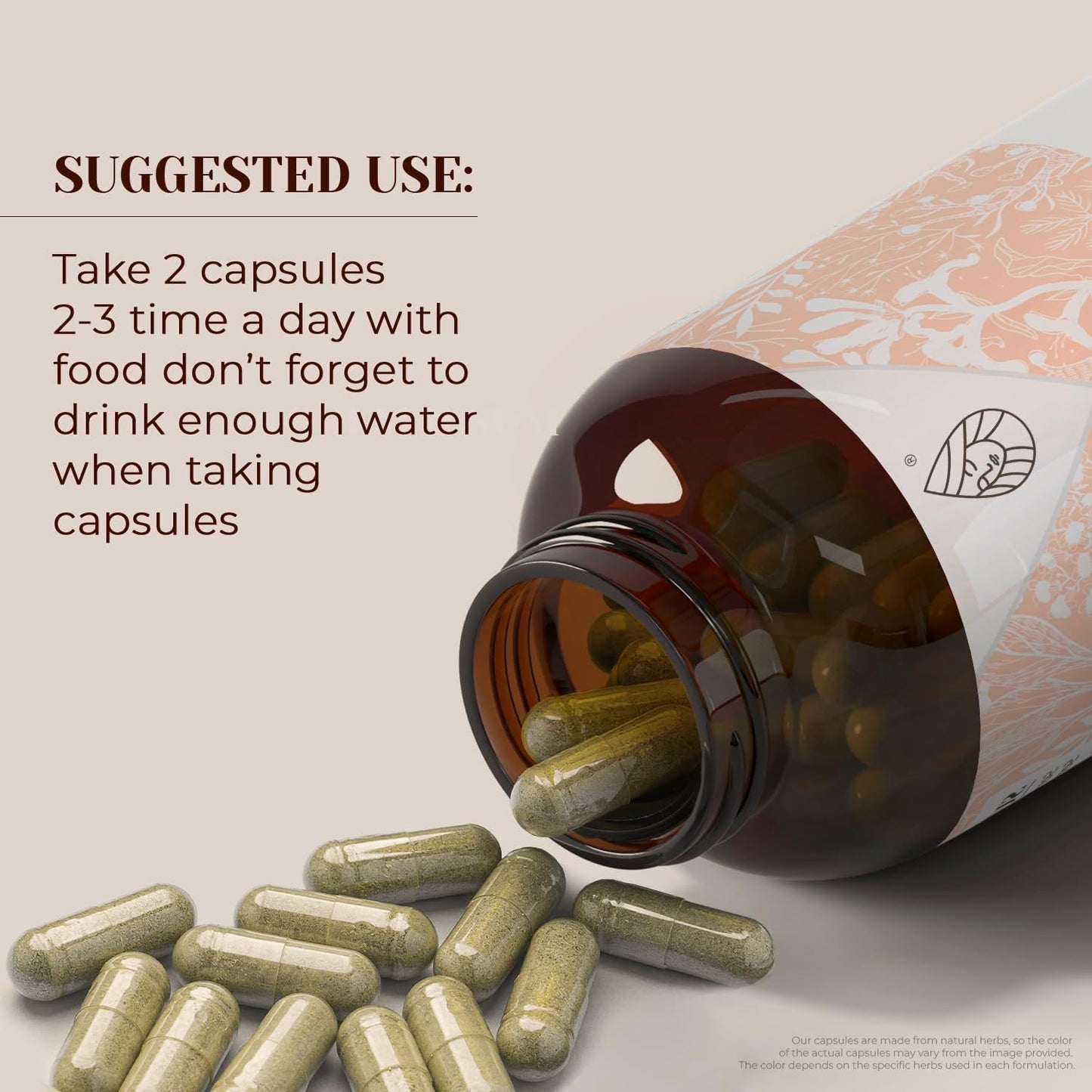 USDA Organic Thyme Capsules | High-Potency Natural Supplement | Certified Organic Vegetarian Capsules | Dried Thyme Leaf (60 Capsules)
