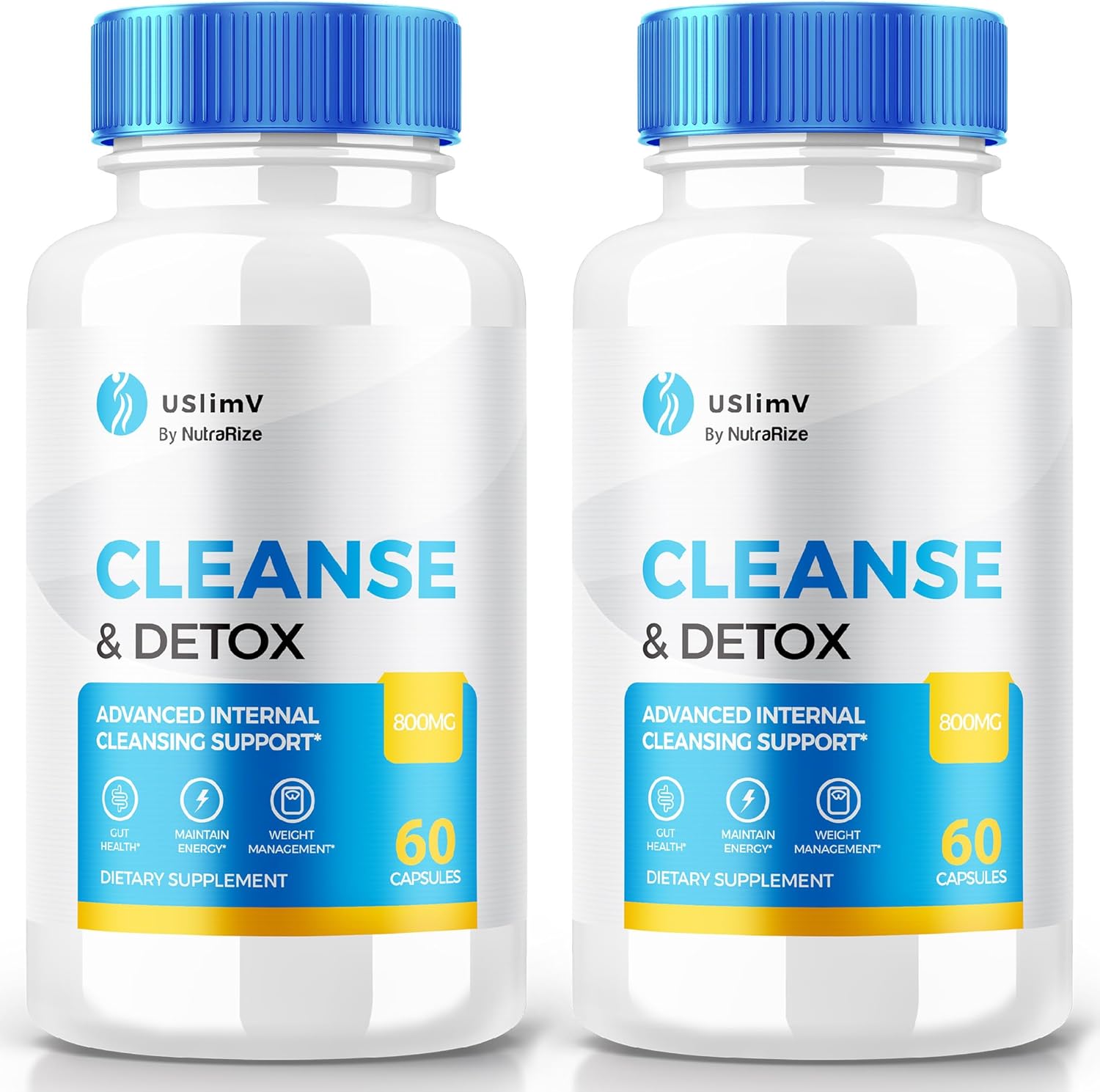 USlimV Keto ACV Capsules - 2 Pack for Advanced Internal Cleansing Support, All Natural Slimming Formula Pills with Vitamins Formula - NutraRize USlimV Reviews