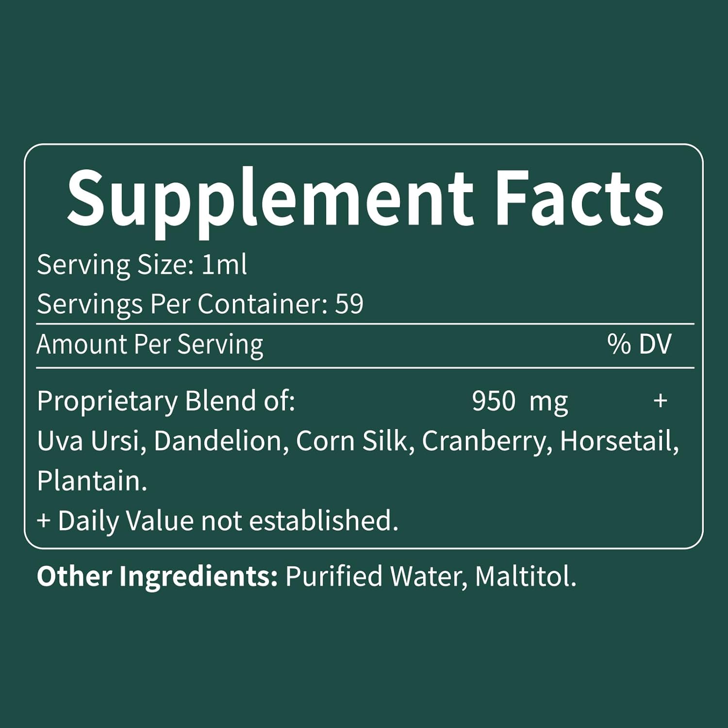 Uva Ursi Herbal Liquid Drops for Urinary Health - Diuretic & Detox Support - Antioxidant Rich - 2oz