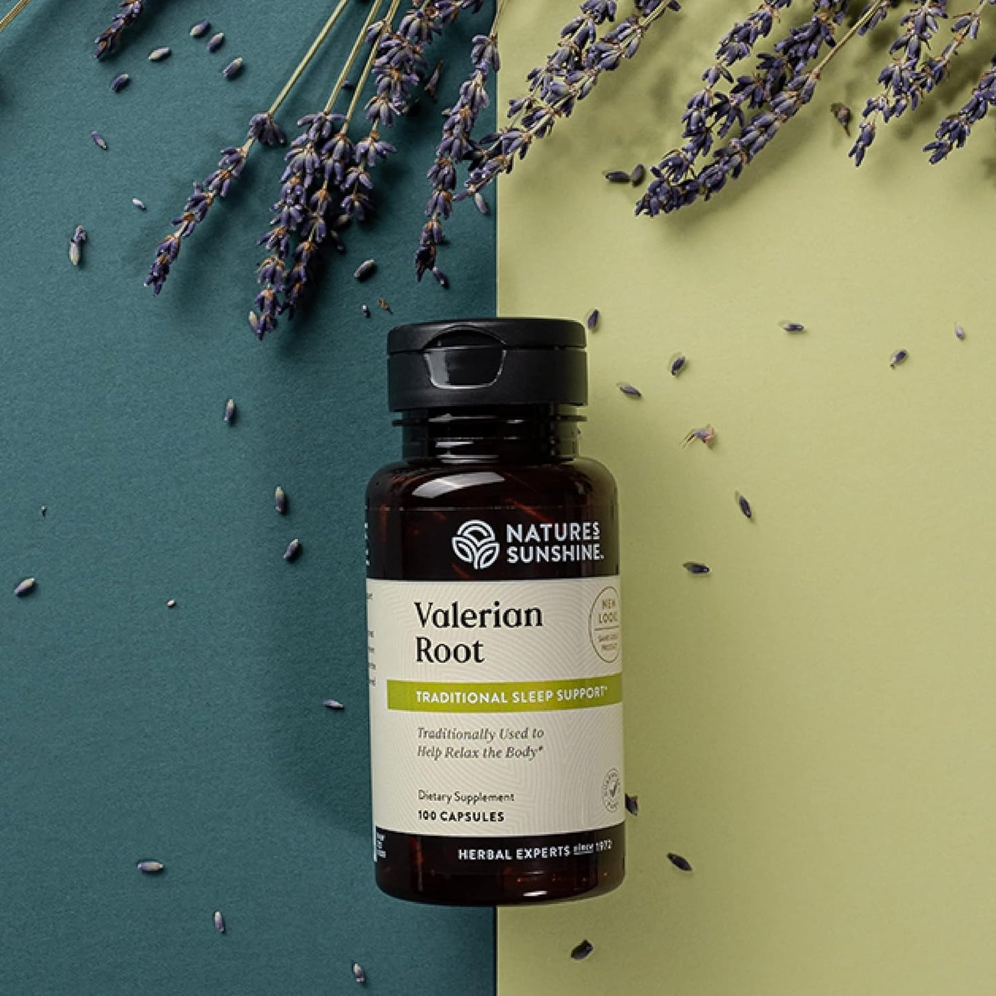Valerian Root Capsules - Herbal Supplement for Relaxation, Sleep Support, Nervous System Aid - 100 Count