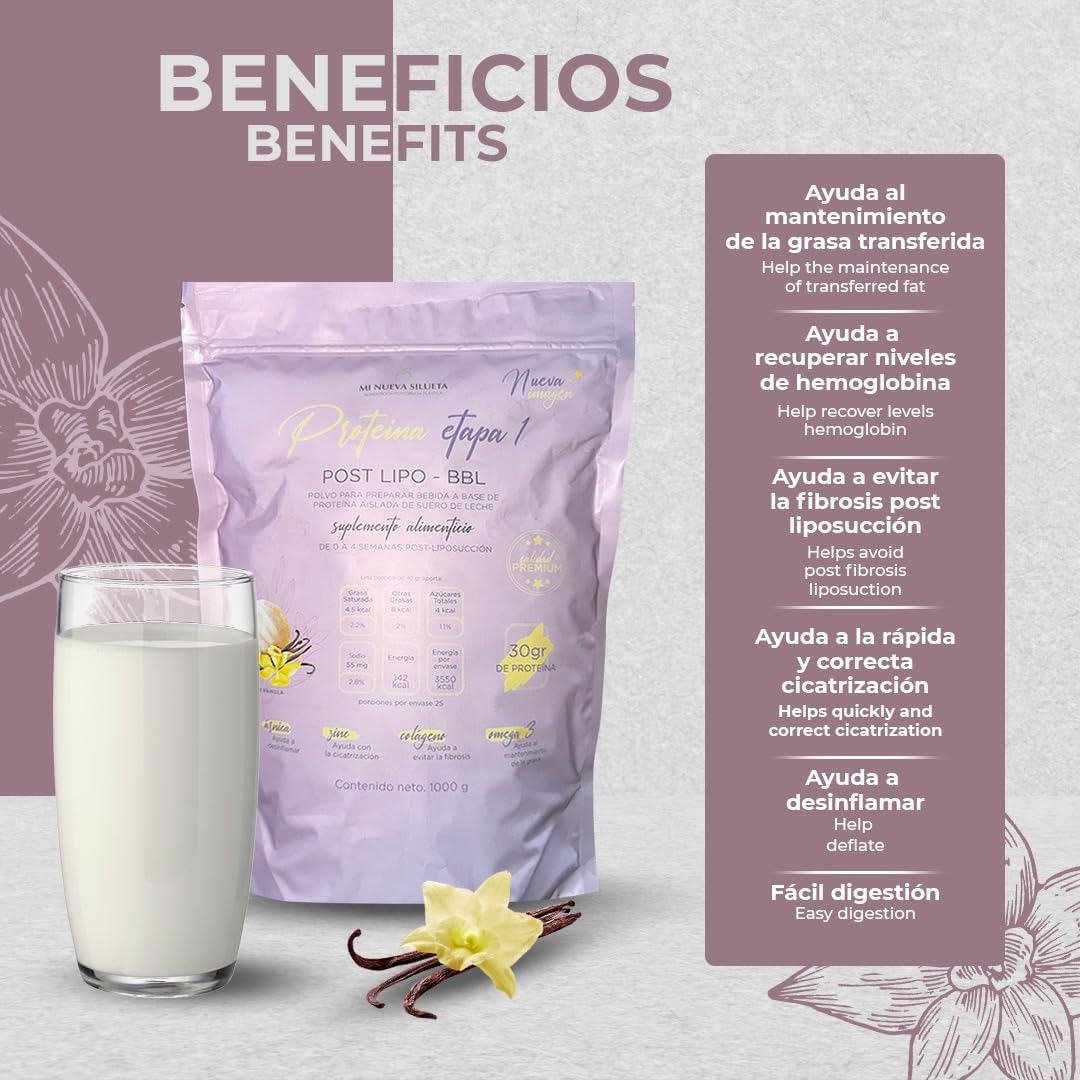 Vanila Lipotransfer Protein Powder for Stage 1 Silhouette Transformation