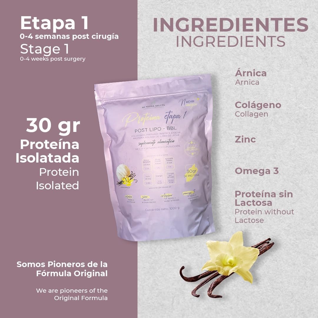 Vanila Lipotransfer Protein Powder for Stage 1 Silhouette Transformation