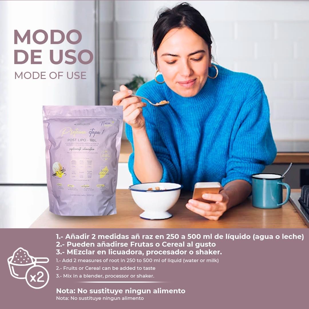 Vanila Lipotransfer Protein Powder for Stage 1 Silhouette Transformation