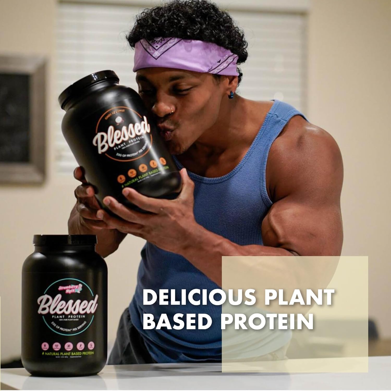 Vanilla Chai Vegan Protein Powder - Dairy, Gluten, and Soy Free Plant Based Meal Replacement Shake with 23g of Pea Protein - 30 Servings