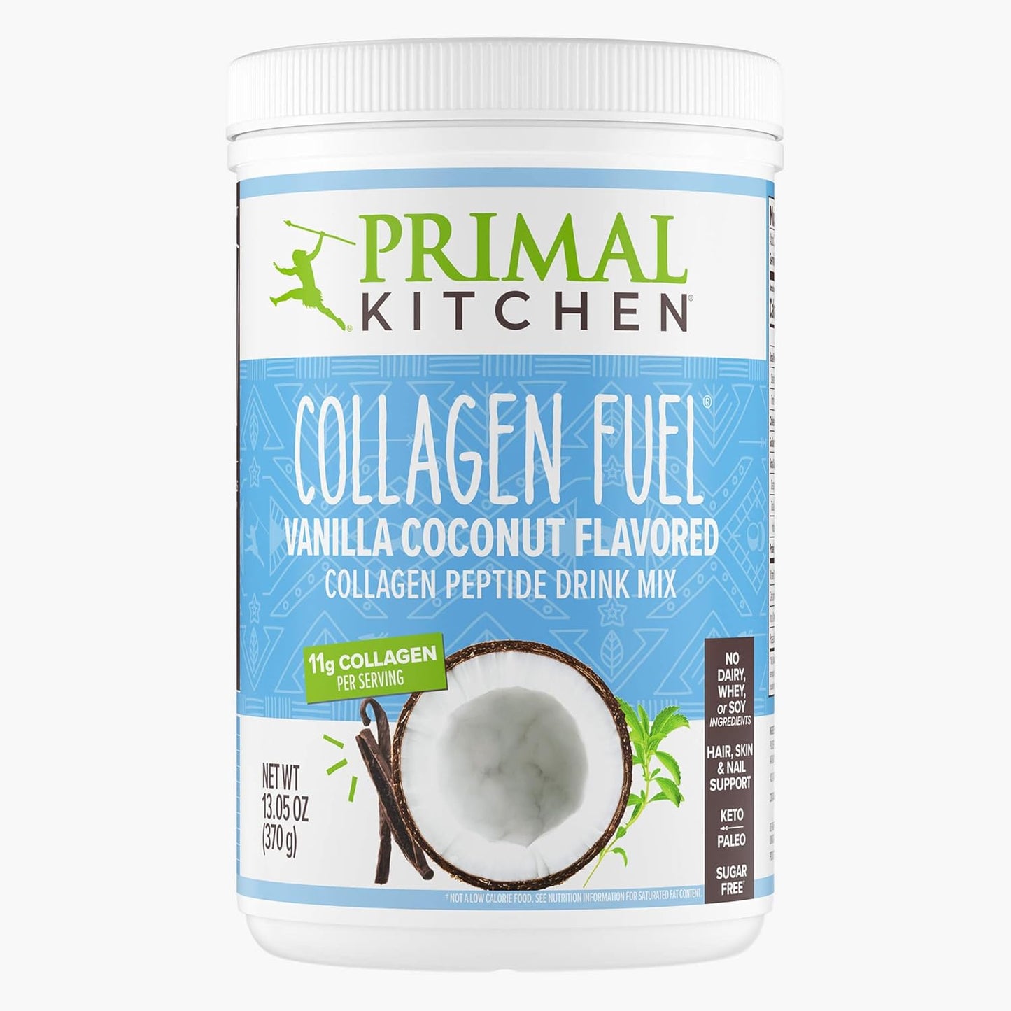 Vanilla Coconut Collagen Fuel Drink Mix - 13.1 Ounces, Sugar & Dairy-Free