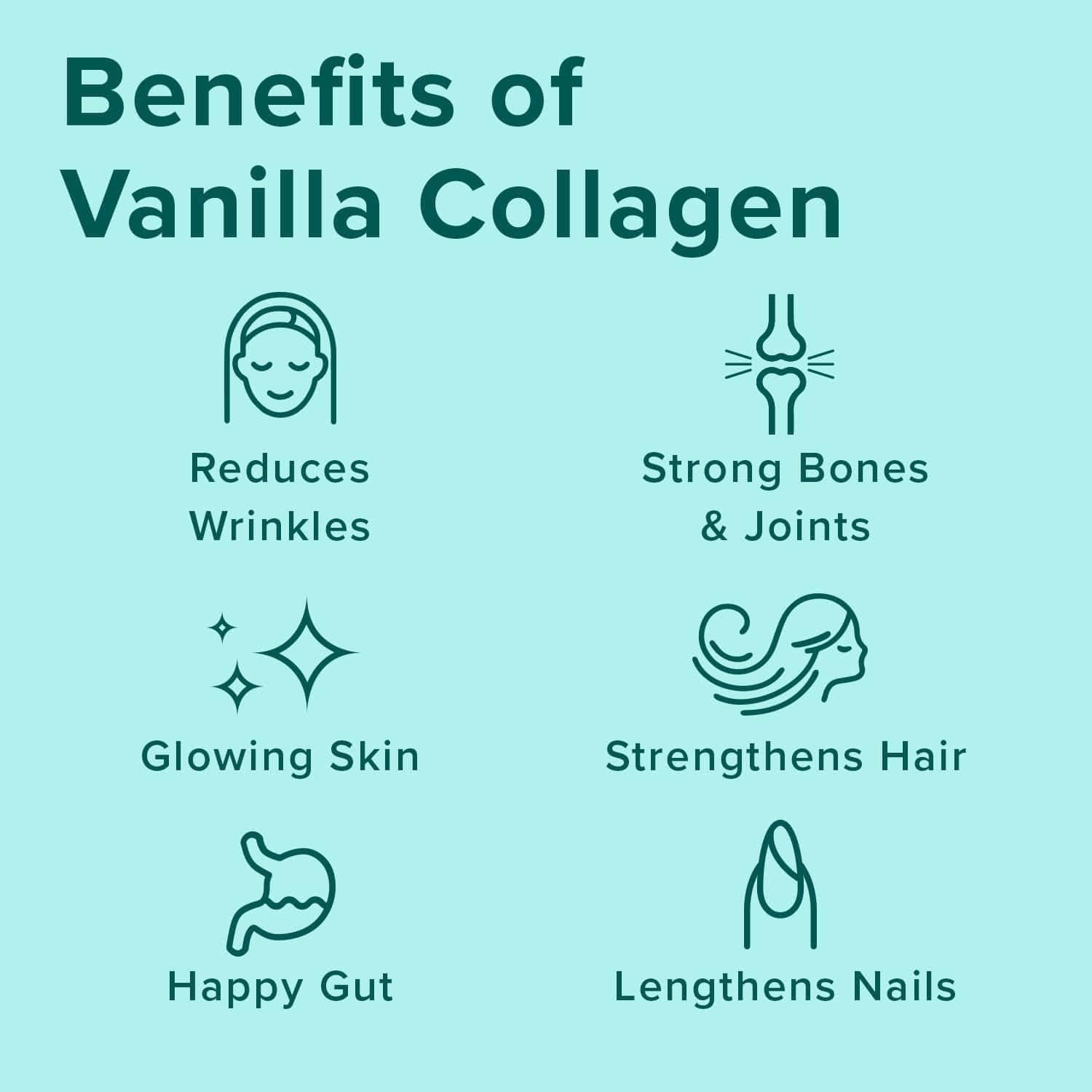 Vanilla Collagen Peptides Stick Packs - Grass-Fed Hydrolyzed Protein for Gut Health, Joints, Hair, Skin, Nails - Paleo Keto Friendly