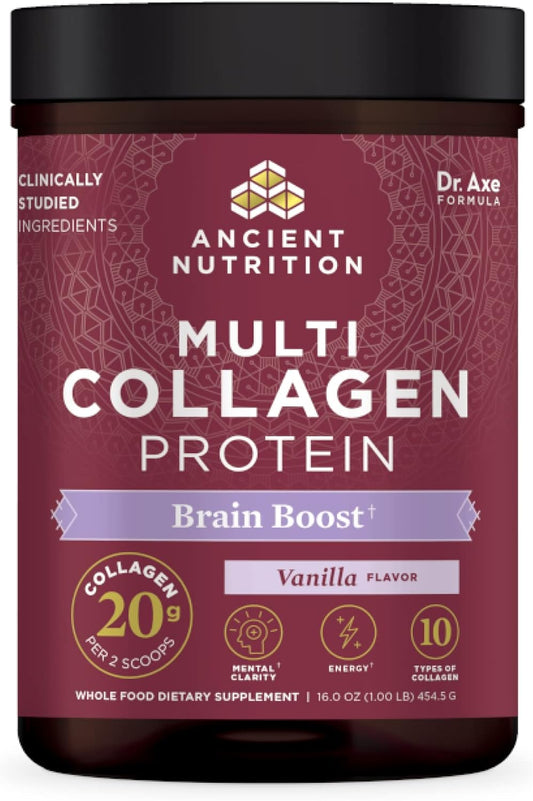 Vanilla Collagen Powder for Stress Relief and Joint Support - 45 Servings