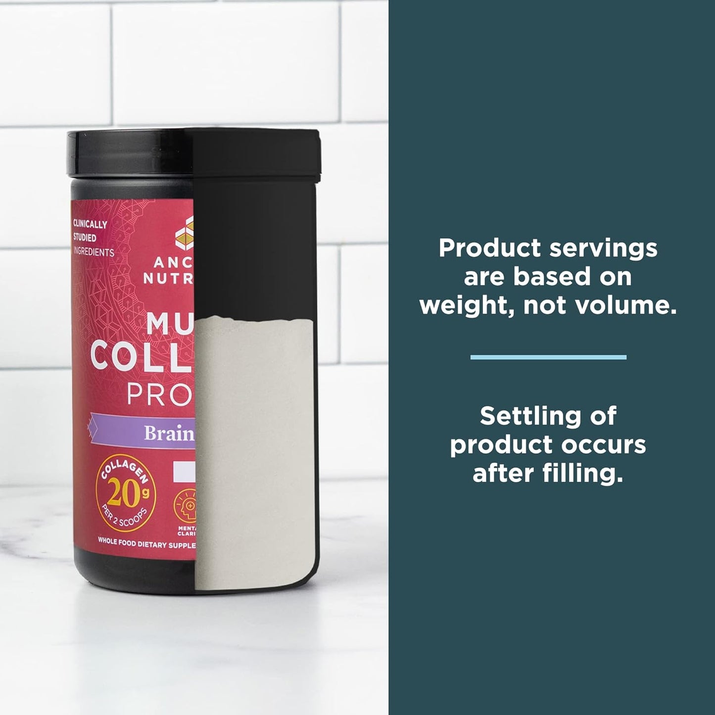 Vanilla Collagen Powder for Stress Relief and Joint Support - 45 Servings