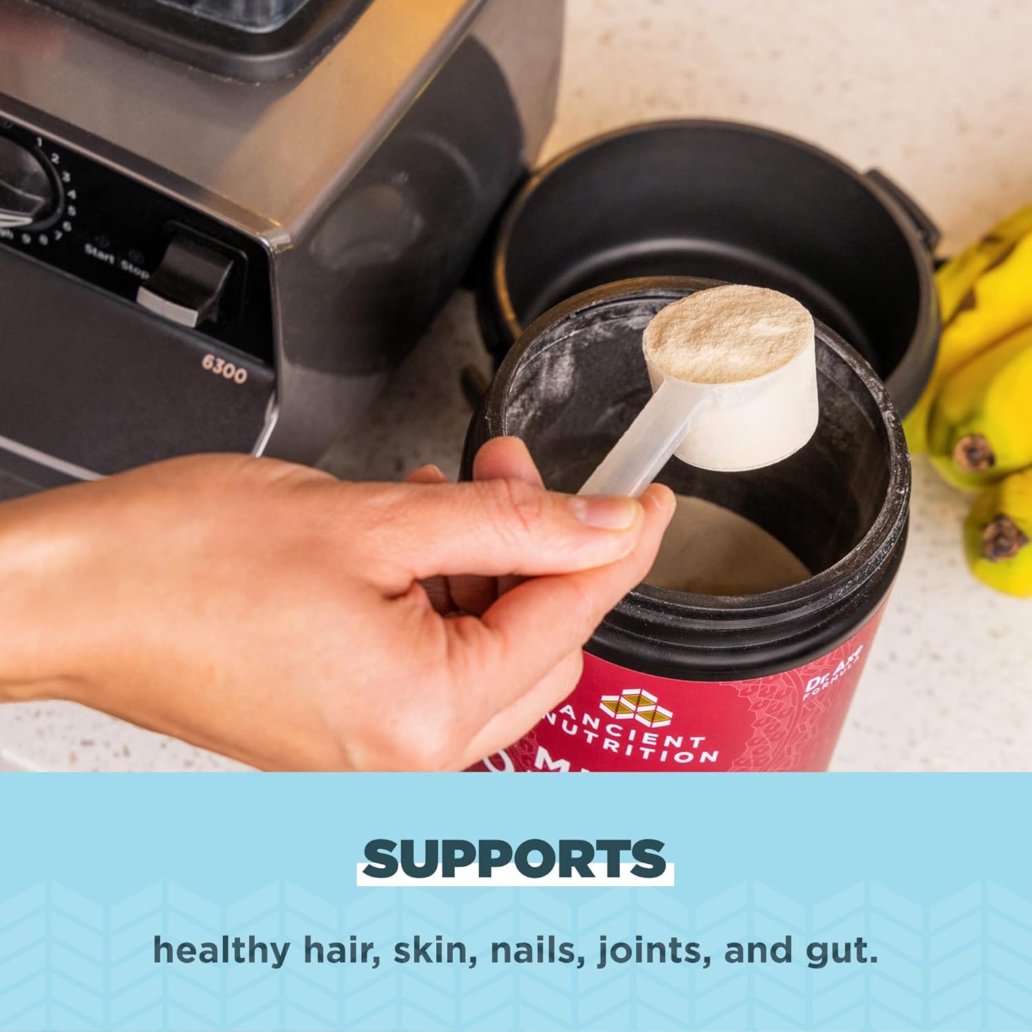 Vanilla Collagen Powder for Stress Relief and Joint Support - 45 Servings