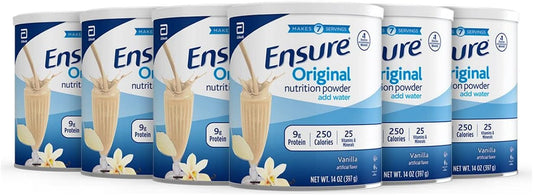 Vanilla Complete Balanced Nutrition Powder - 14oz (Pack of 6) - Ensure Powder