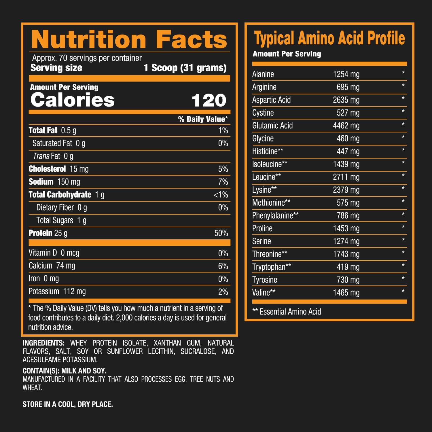 Vanilla Cookie Isolate Protein Powder by BPI Sports - 4.8 LBS, 70 Servings