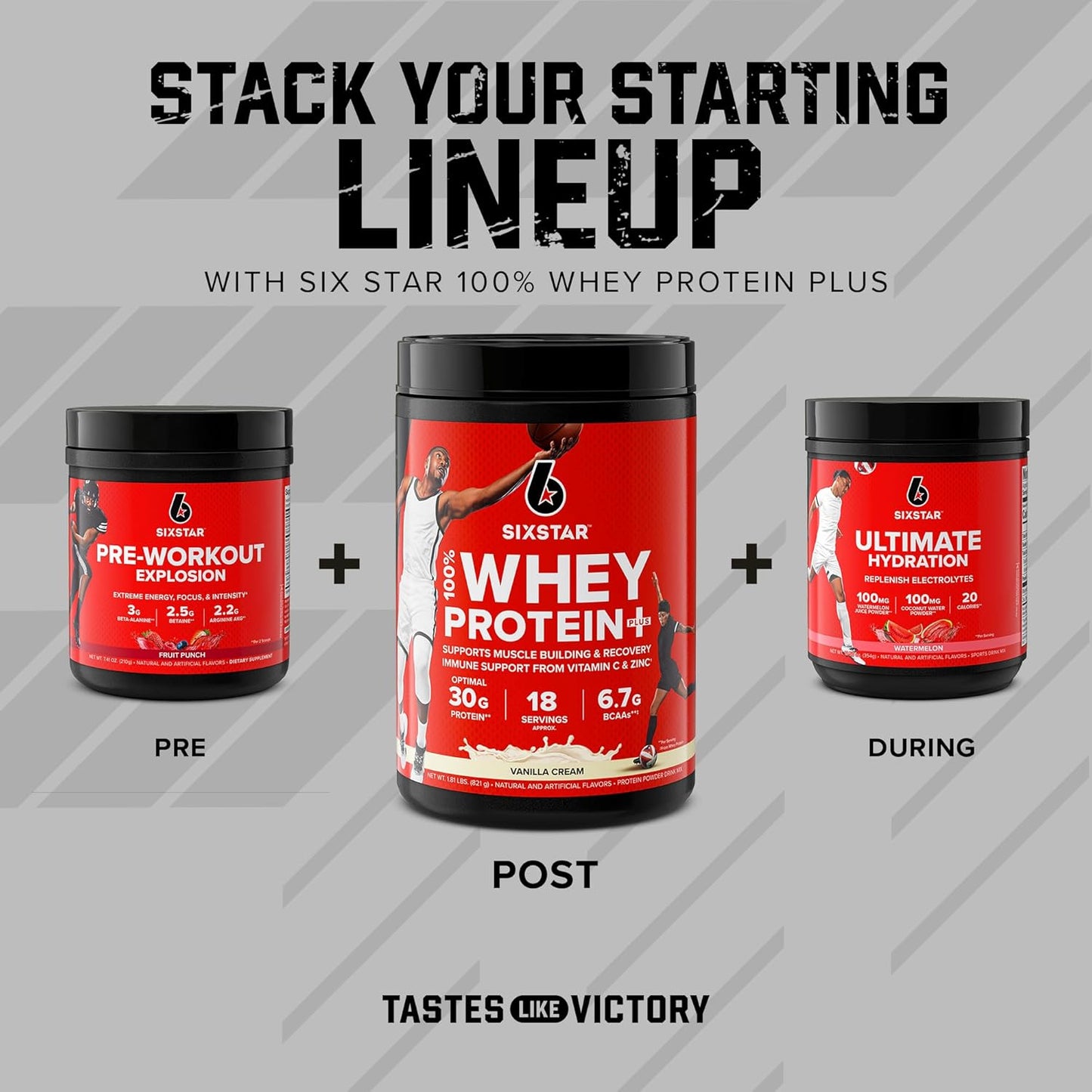 Vanilla Cream Whey Protein Powder with BCAAs and Immune Support for Muscle Building and Recovery - 1.8 lbs