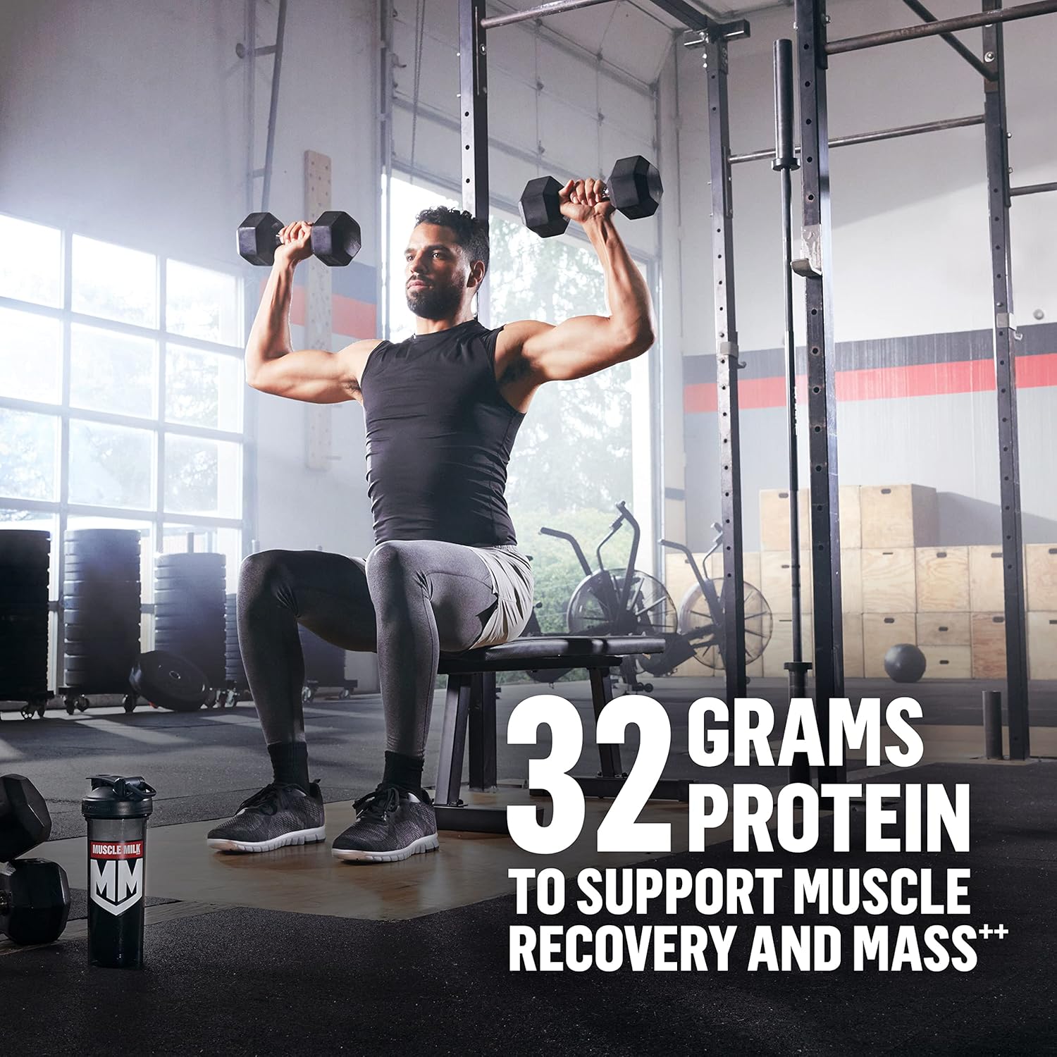 Vanilla Creme Muscle Milk Gainer Protein Powder - 32g Protein - 5 Pound Canister