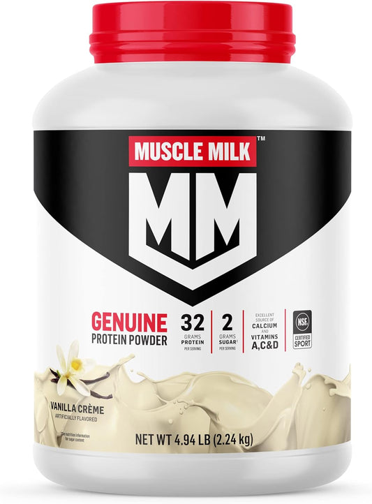 Vanilla Creme Muscle Milk Genuine Protein Powder - 4.94lb, 32 Servings, 32g Protein