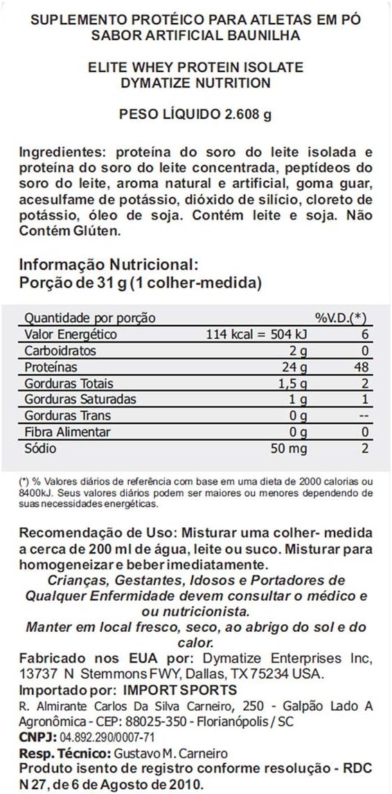 Vanilla Dymatize Elite Protein Powder - 5lb Jar for Muscle Building and Recovery