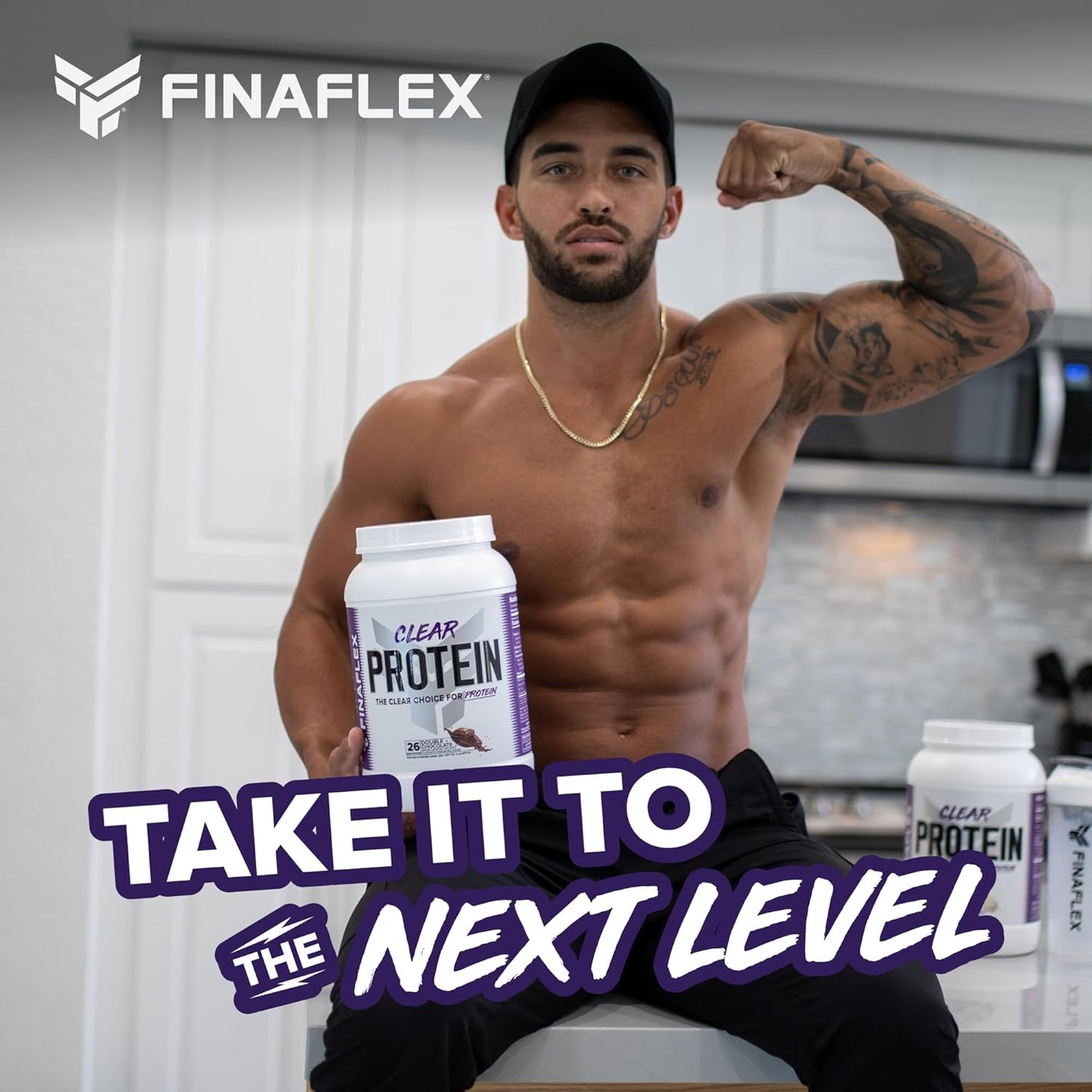Vanilla FINAFLEX CLEAR PROTEIN 2 lb: Enhances Muscle Performance, Growth with Delicious Milkshake Flavor - Low Carb, Low Fat, Gluten-Free - 27 Servings