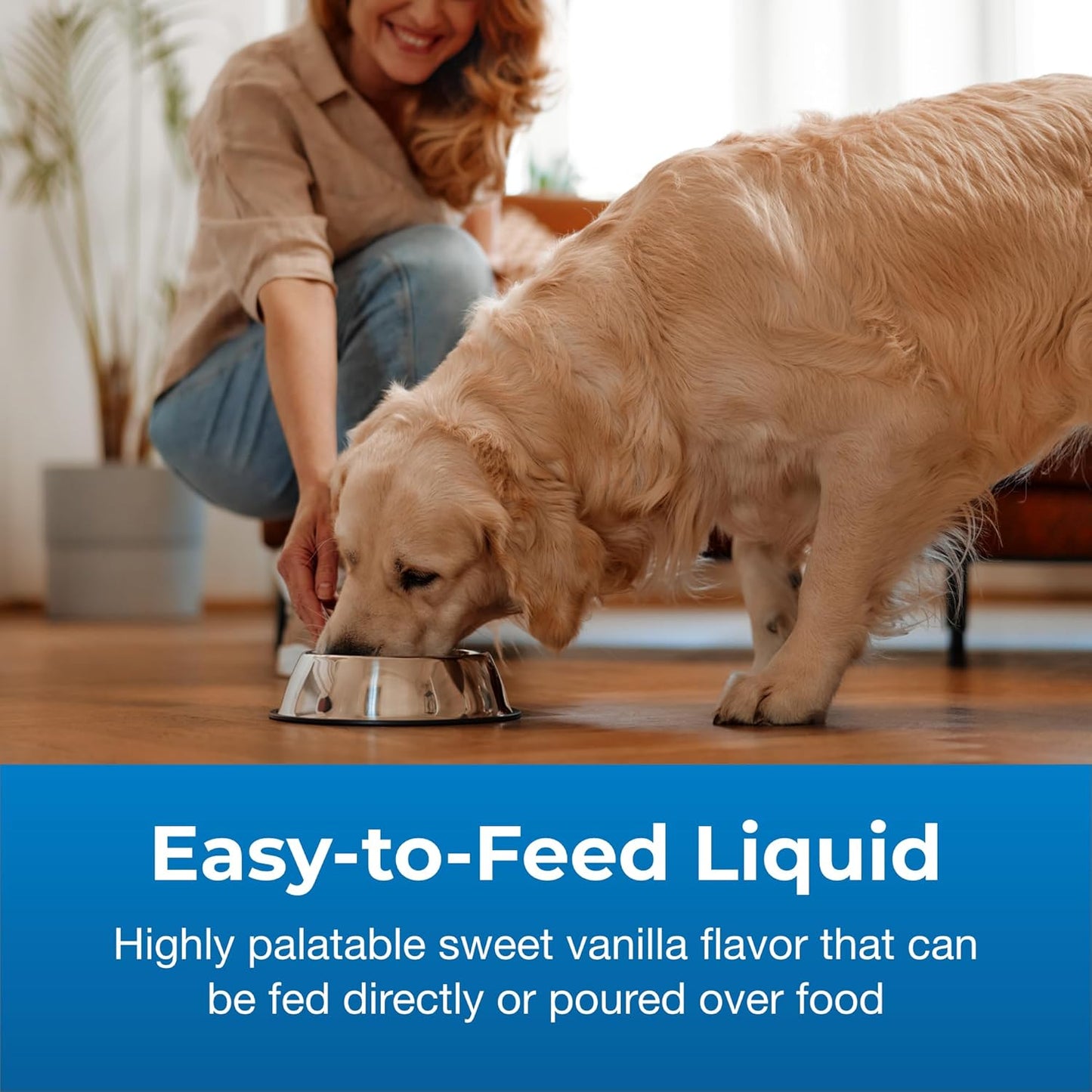Vanilla Flavored High Calorie Liquid Supplement for Dogs 16 oz - Supports Performance & Endurance - For Puppies 8 Weeks+