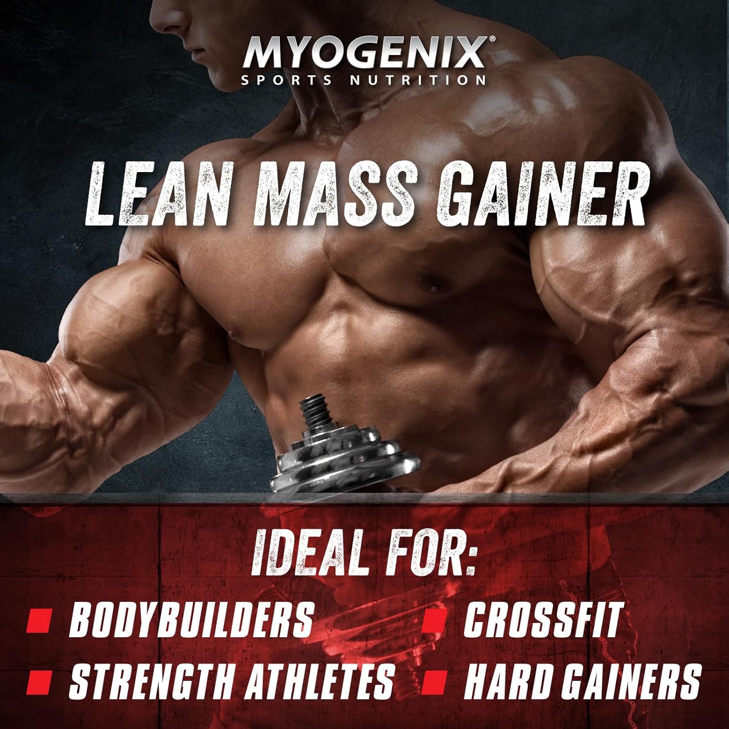 Vanilla Flavored Myogenix Critical Mass Protein Powder for Muscle Mass Weight Gain - 6.01 lbs