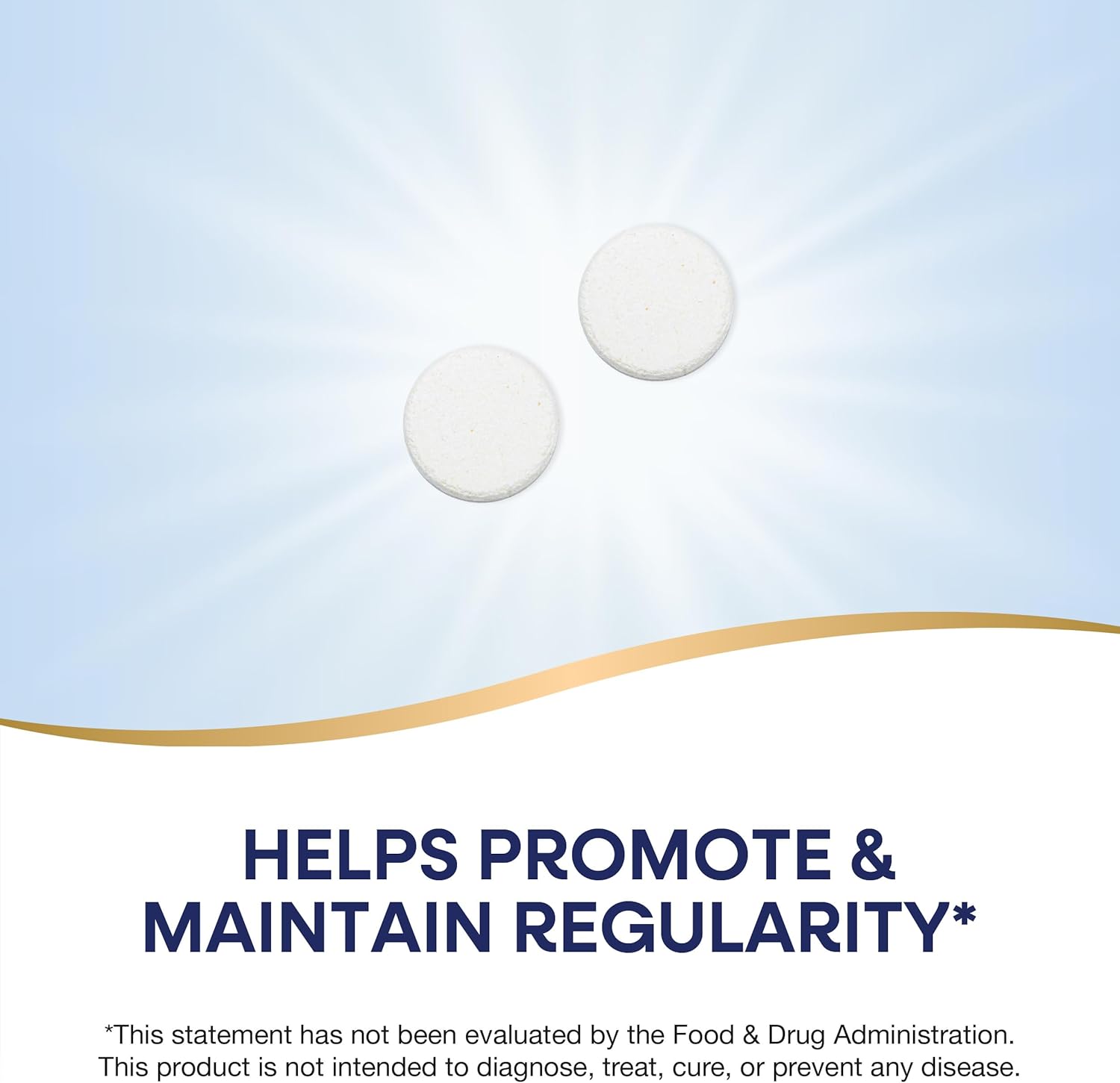 Vanilla Flavored Nature's Way Fiber Delights Chewable Tablets for Daily Regularity - 60 Count