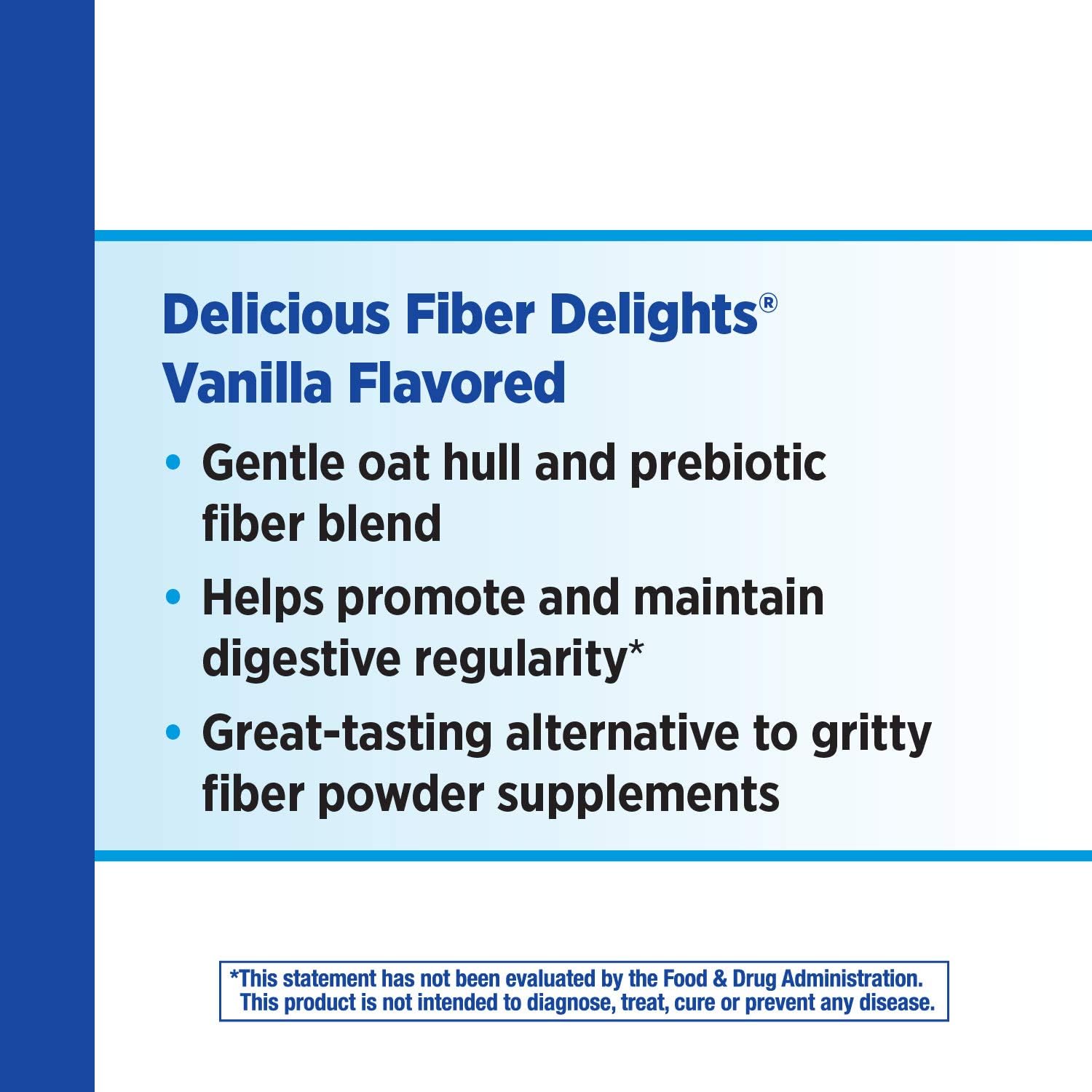 Vanilla Flavored Nature's Way Fiber Delights Chewable Tablets for Daily Regularity - 60 Count