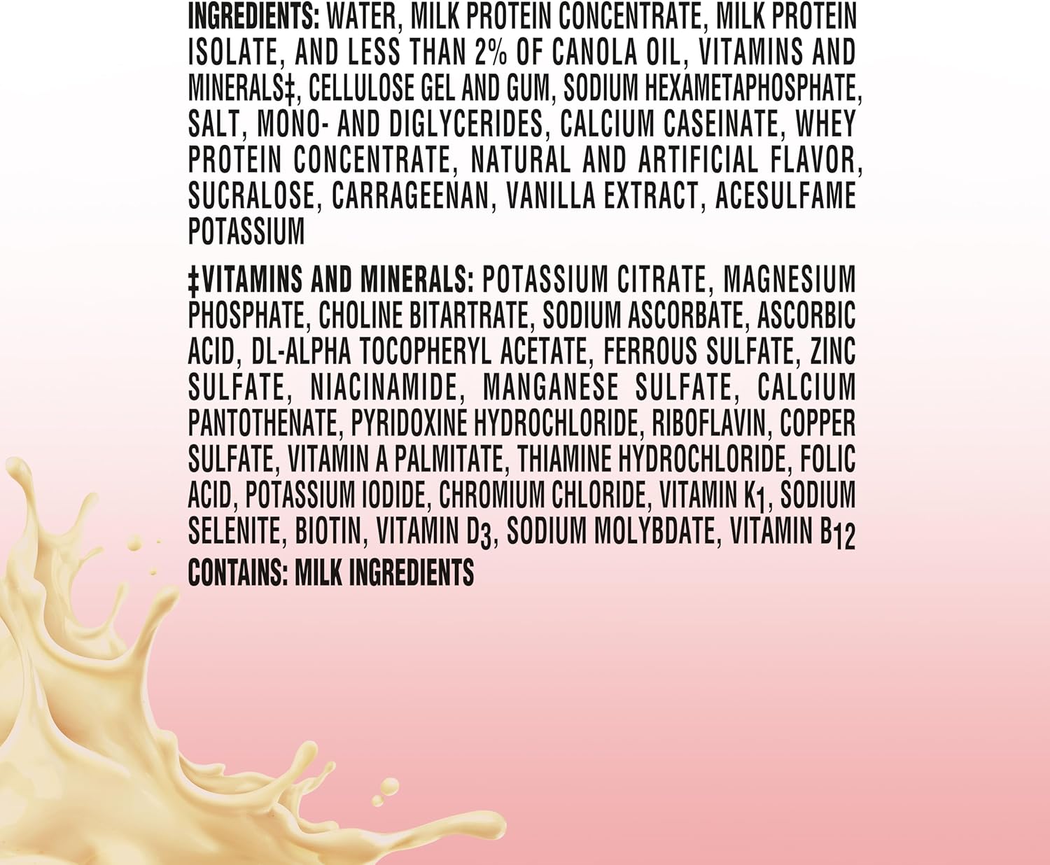 Vanilla High Protein Shake - Ready to Drink Nutritional Drink for Muscle Recovery - 30g Protein, 26 Vitamins & Minerals, 1g Sugar - 11 fl oz (Pack of 18)