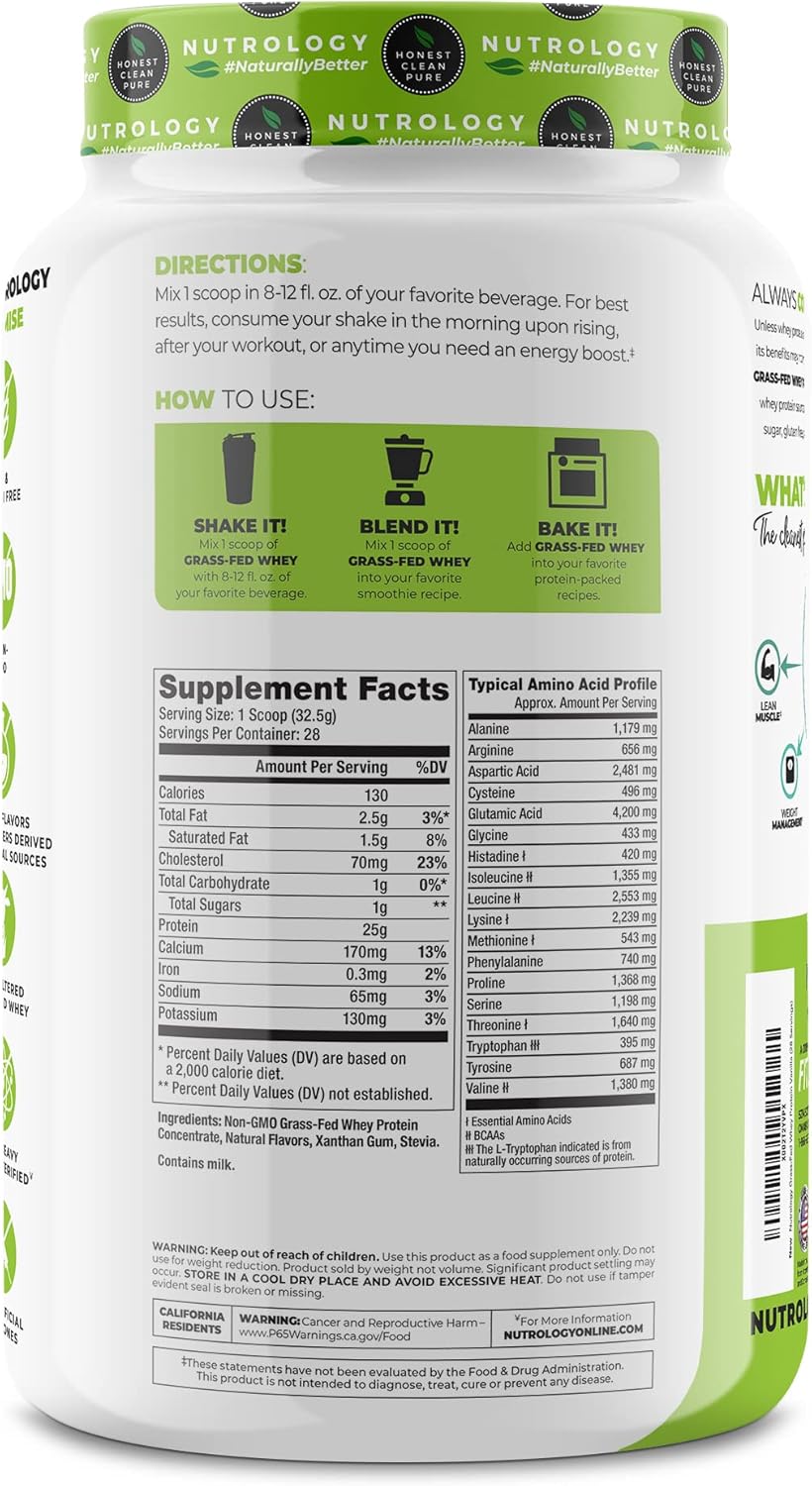 Vanilla Ice Cream Grass-Fed Whey Protein Powder & Zen Magnesium Supplement Bundle (58 Servings)