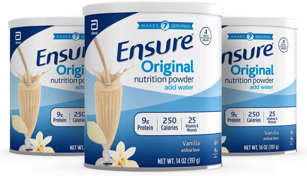 Vanilla Meal Replacement Shake Powder with 9g Protein, 14 Oz, Pack of 3