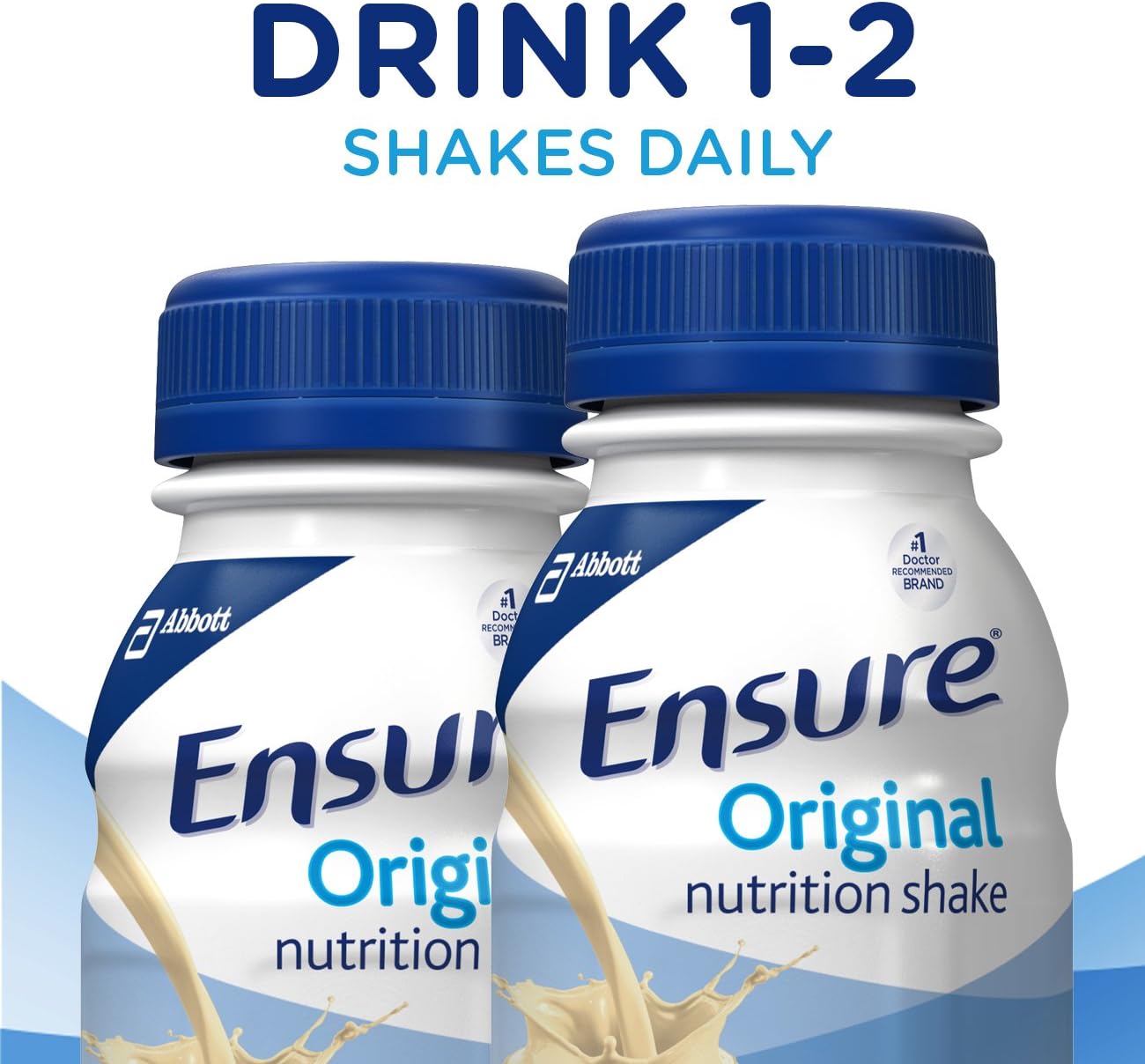 Vanilla Meal Replacement Shakes with 9g Protein - Pack of 16, 8 Fl Oz - Ensure Original Nutrition Shake