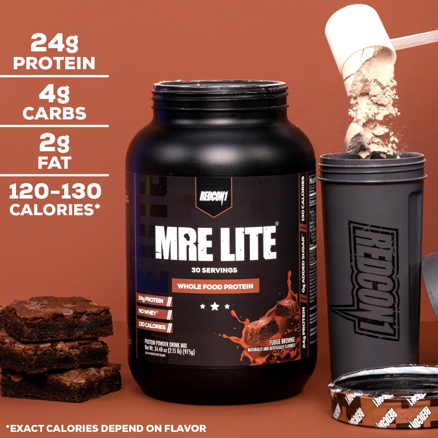 Vanilla Milkshake MRE Lite Protein Powder - Low Carb, Whey Free Meal Replacement with Animal Protein Blends, Easy to Digest - 30 Servings
